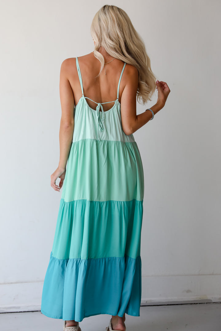 Color Block Maxi Dress