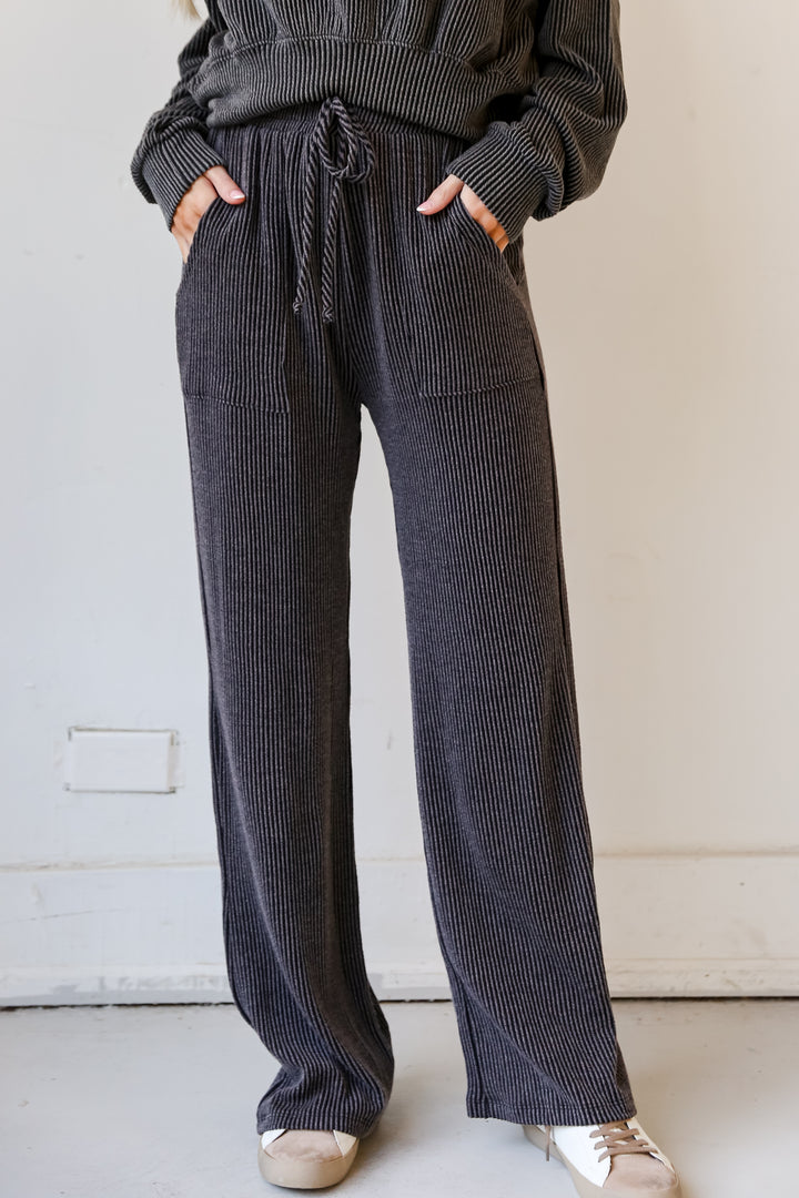 cute black Corded Lounge Pants