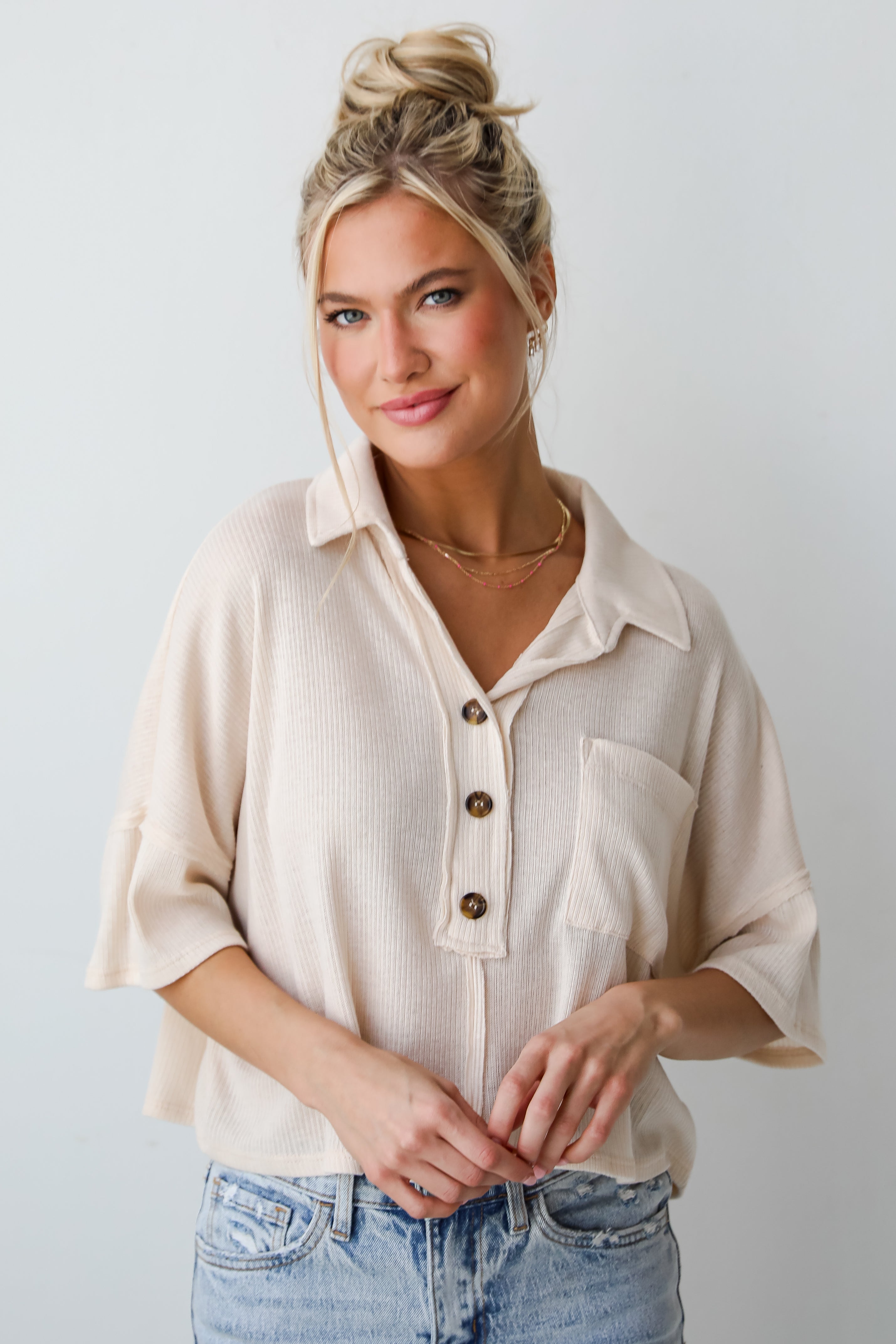 lightweight knit top