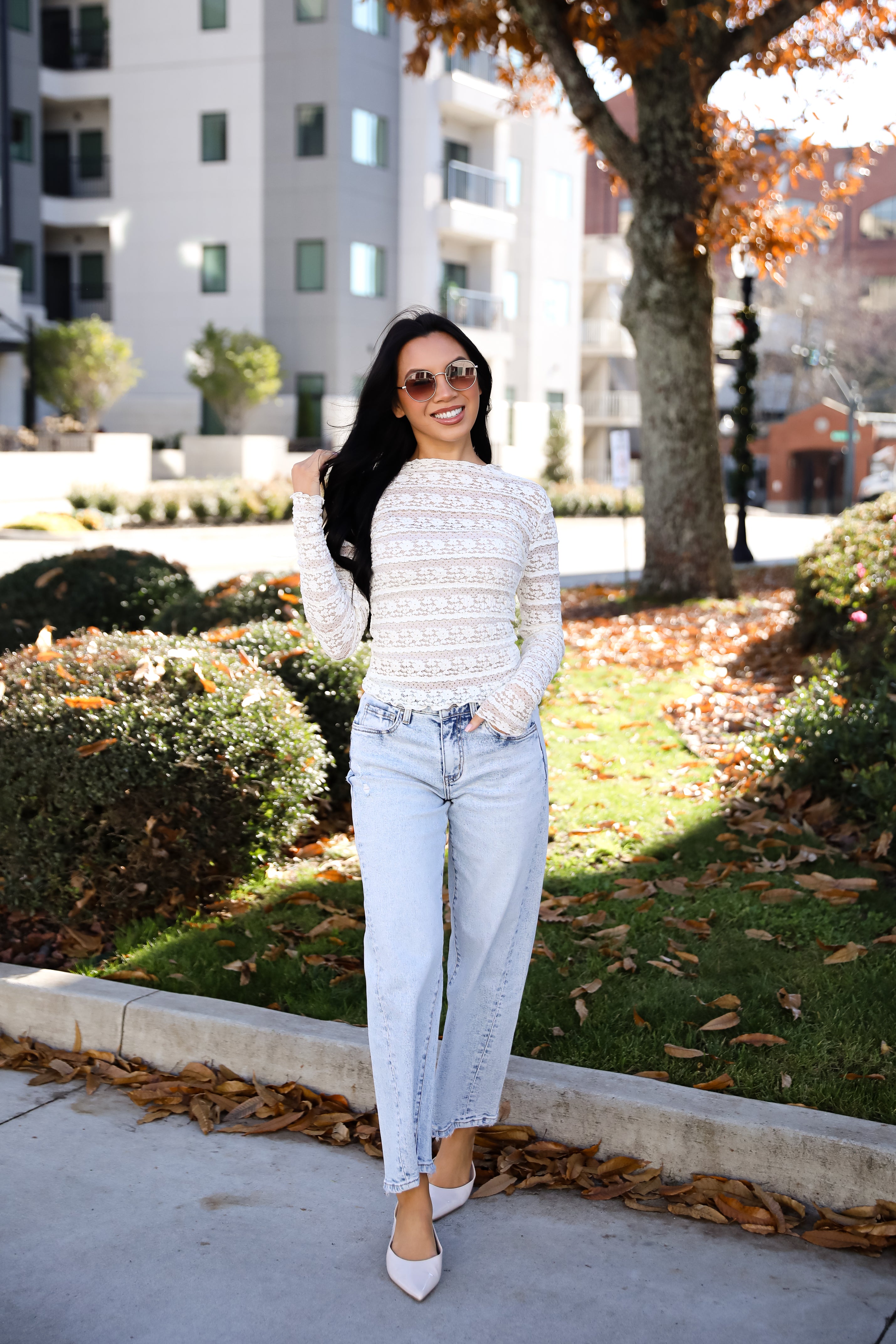 Daily Affection Cream Lace Top