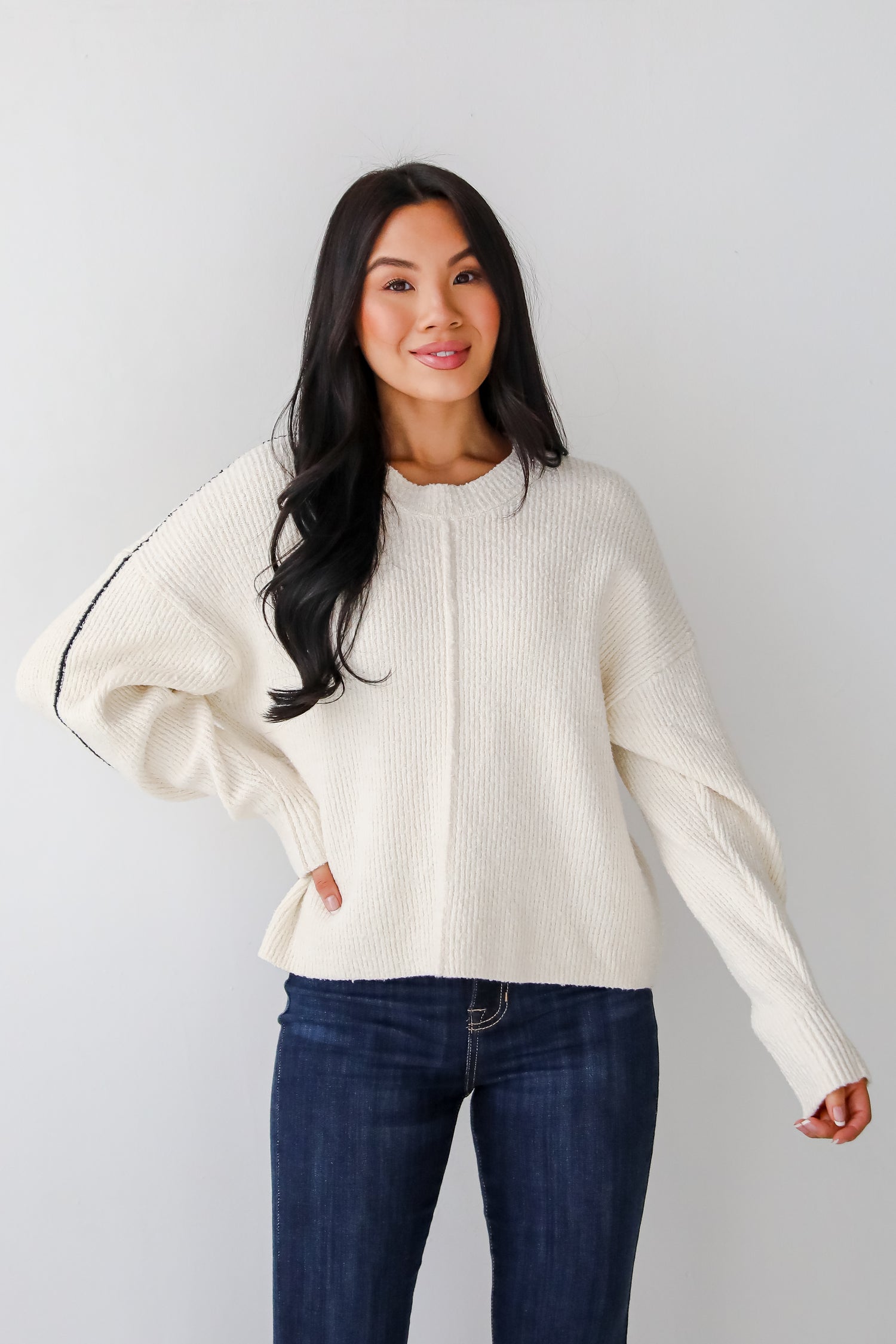 Charismatic Sense Cream Sweater