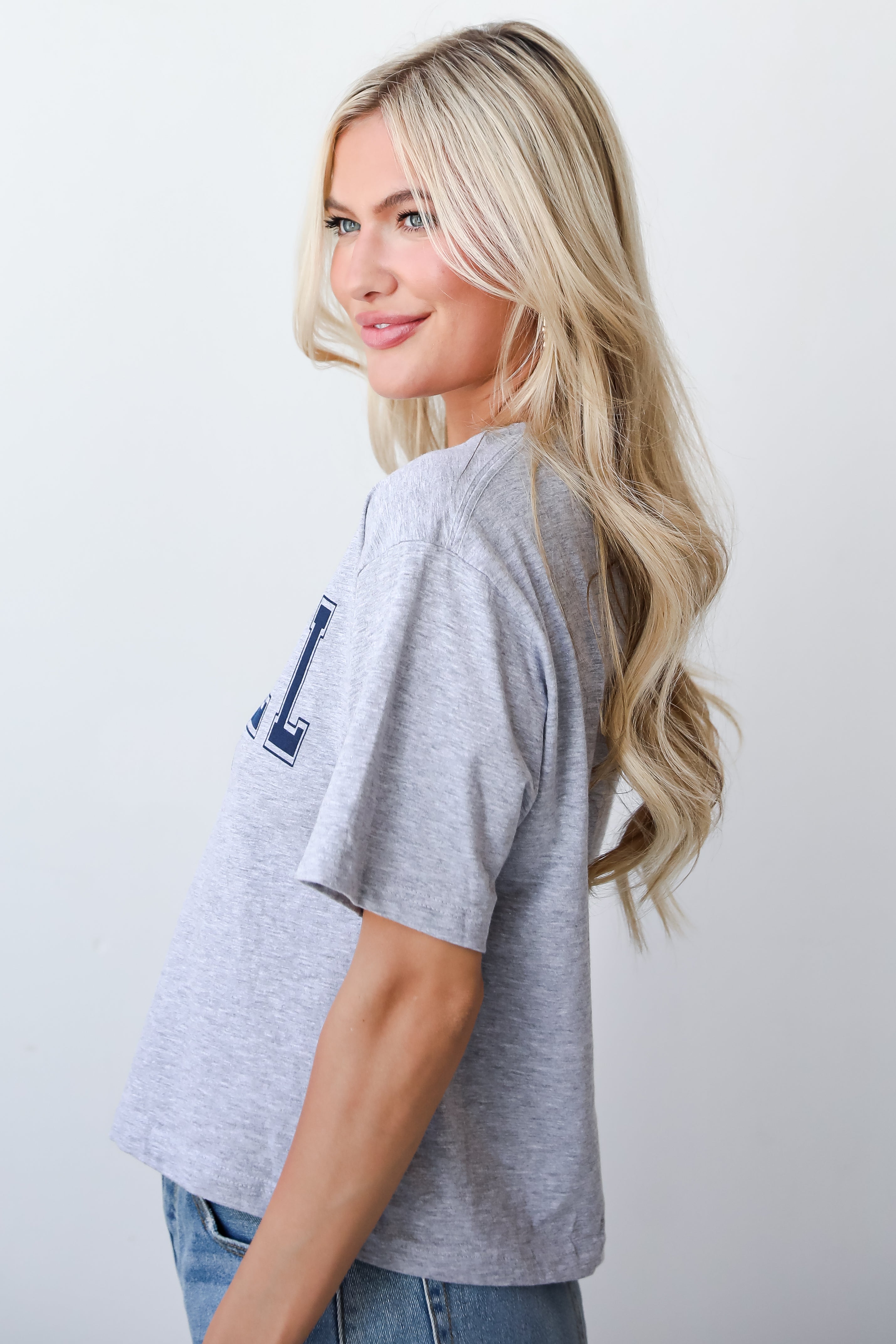 grey baseball tee