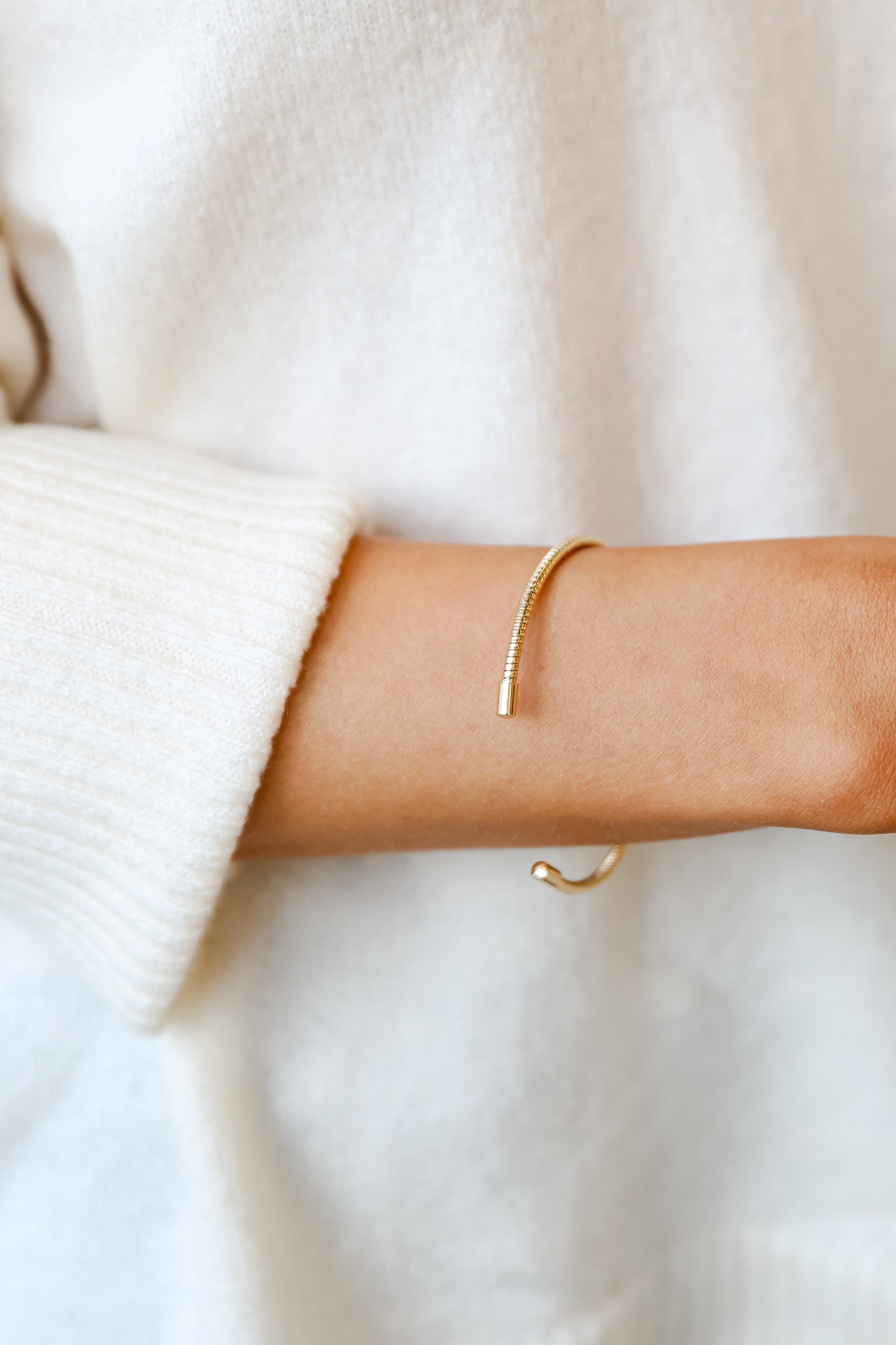 dainty Gold Cuff Bracelet