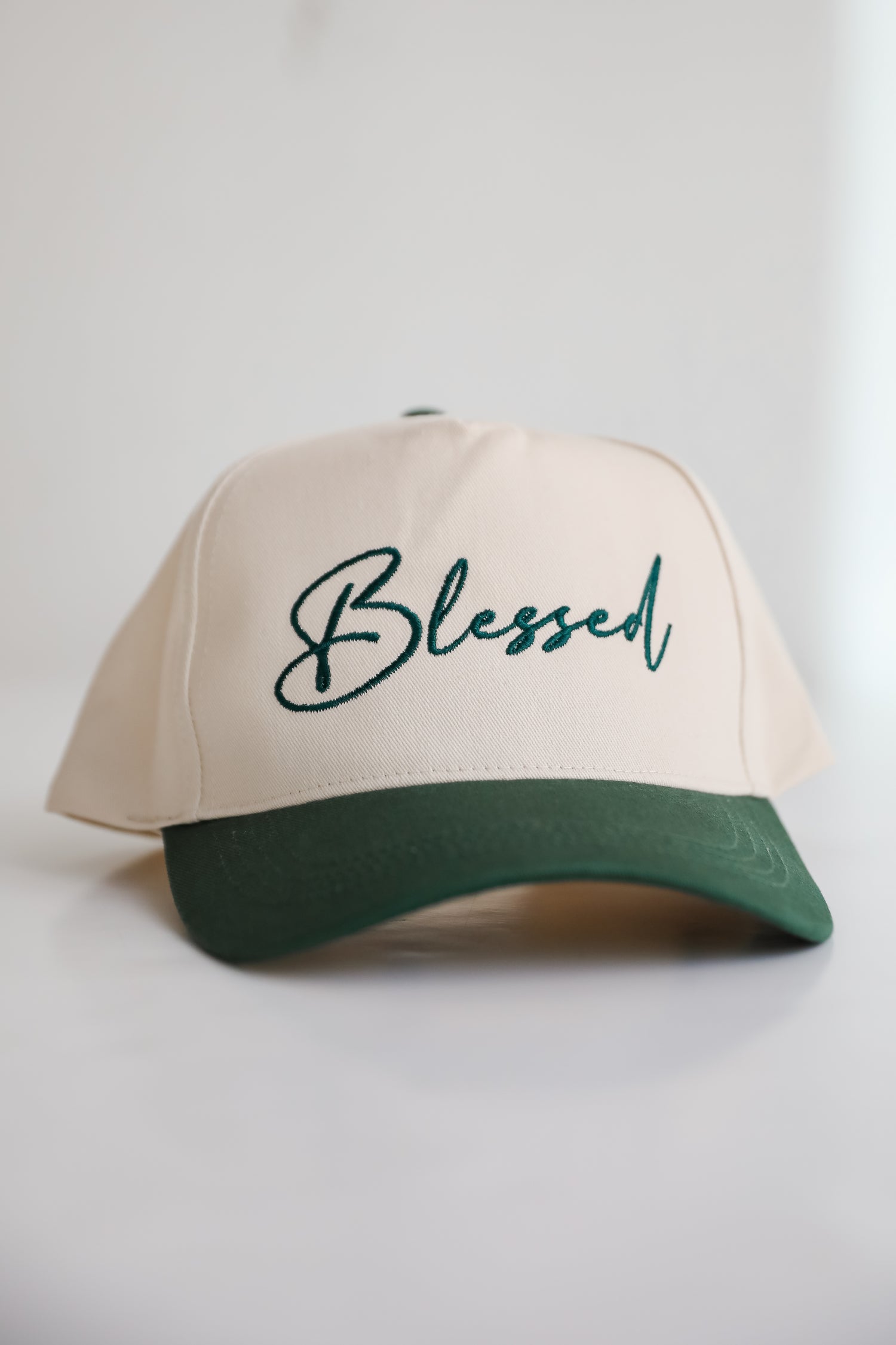 Blessed Color Block Embroidered Hat