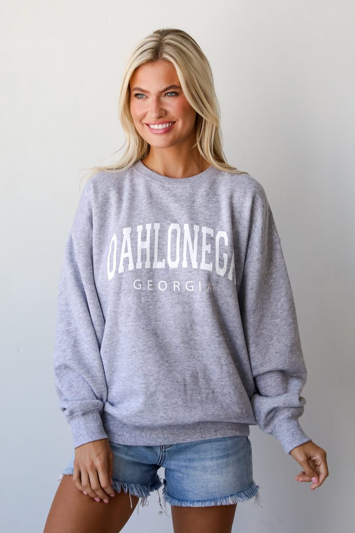 Light Heather Grey Dahlonega Georgia Sweatshirt