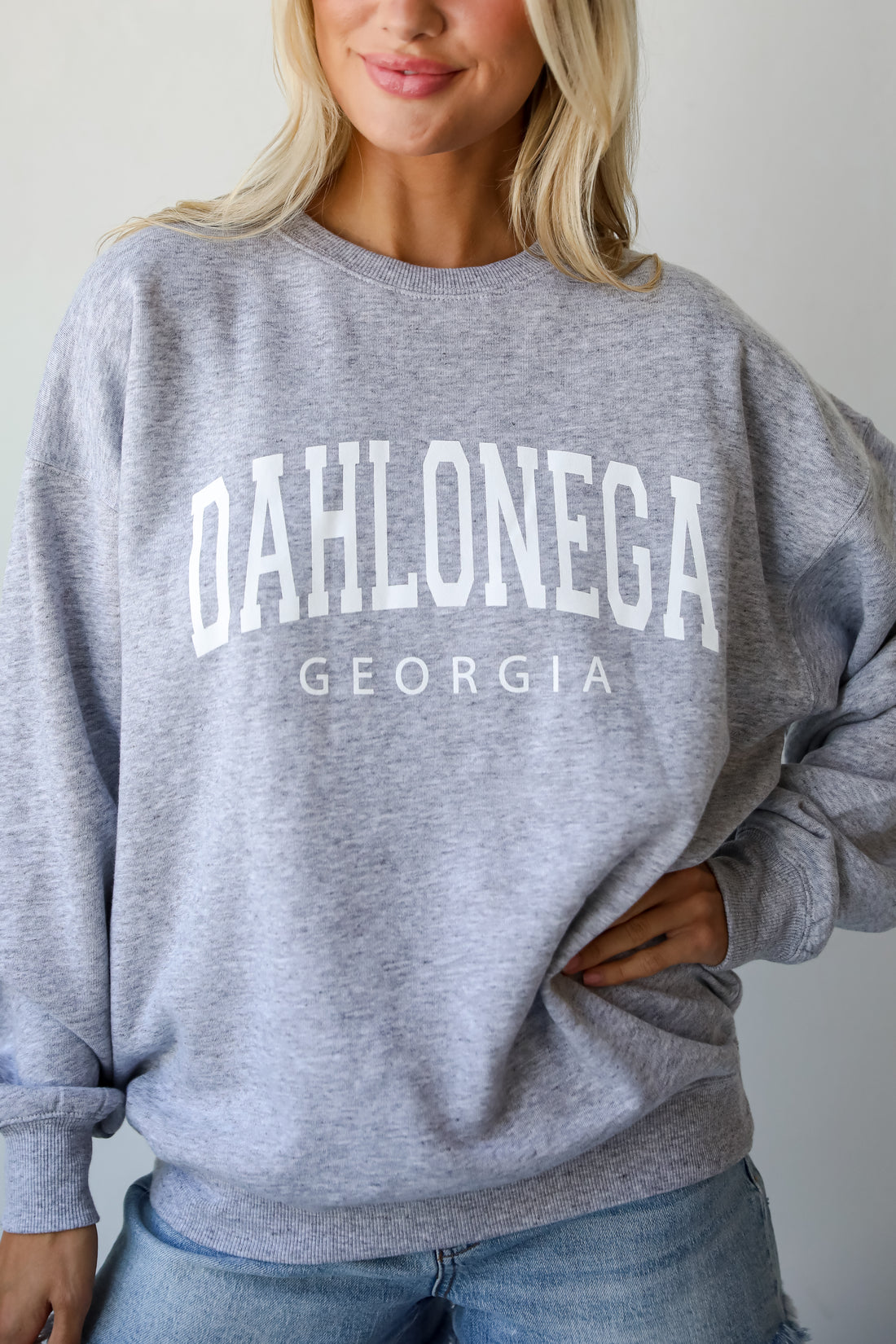 Light Heather Grey Dahlonega Georgia Sweatshirt