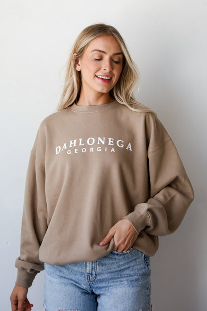 Tan Dahlonega Georgia Sweatshirt