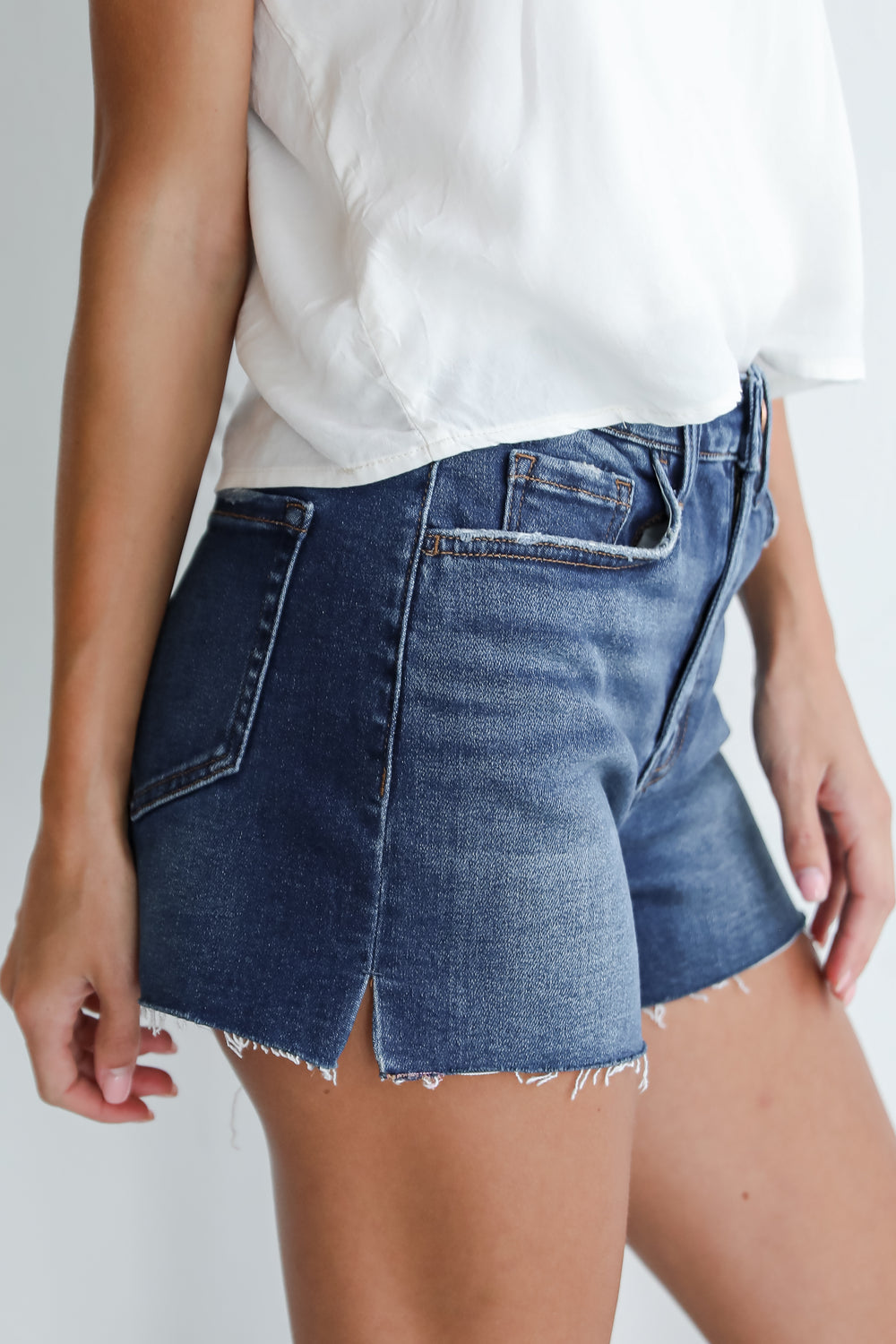 Kennedy Dark Wash Denim Shorts