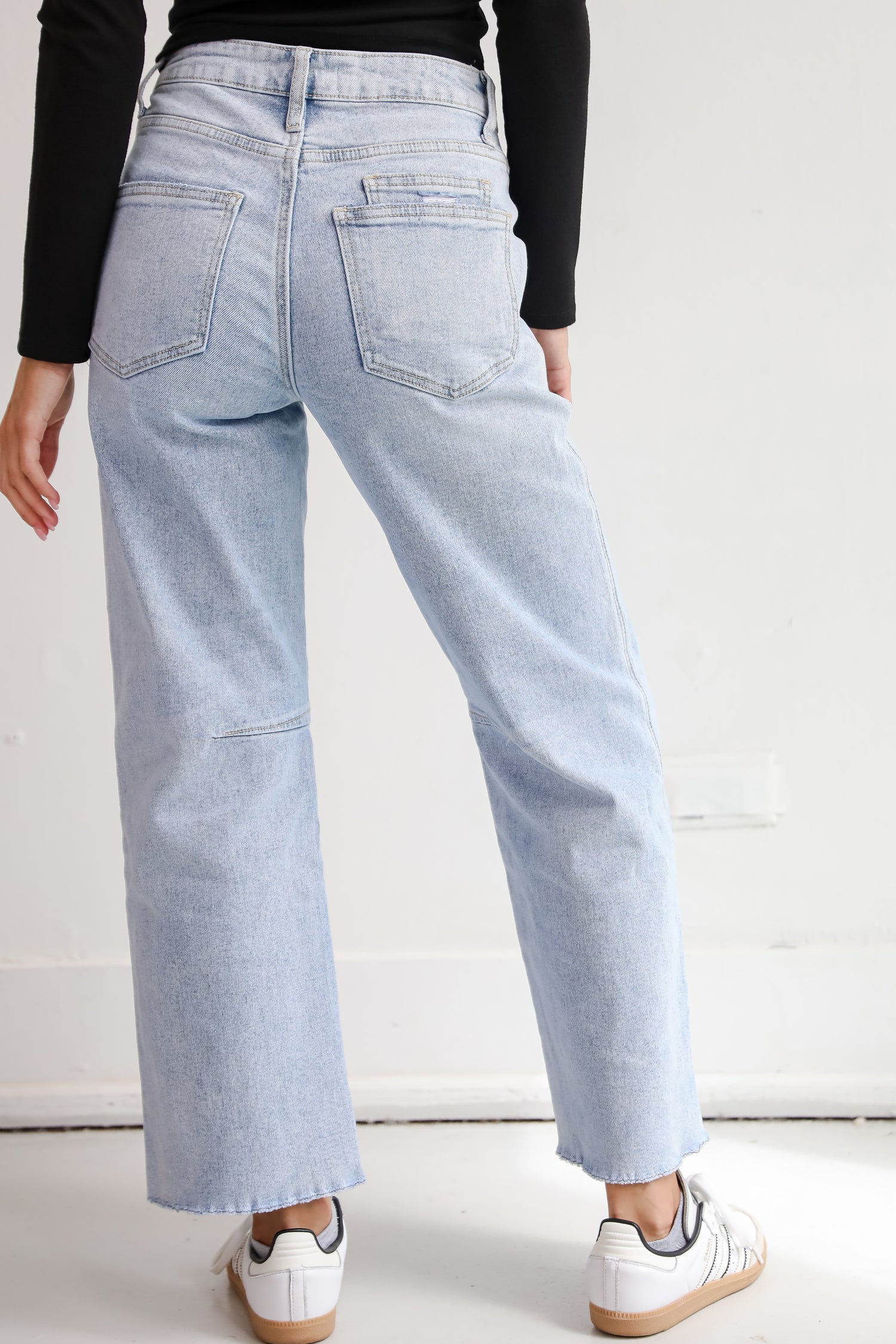 Kate Light Wash Super High Rise Barrel Jeans