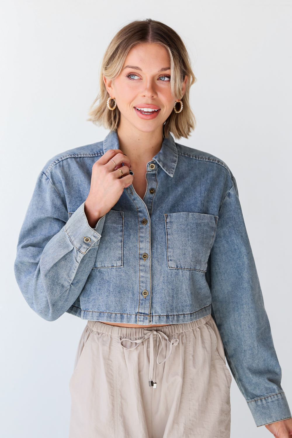 denim blouses