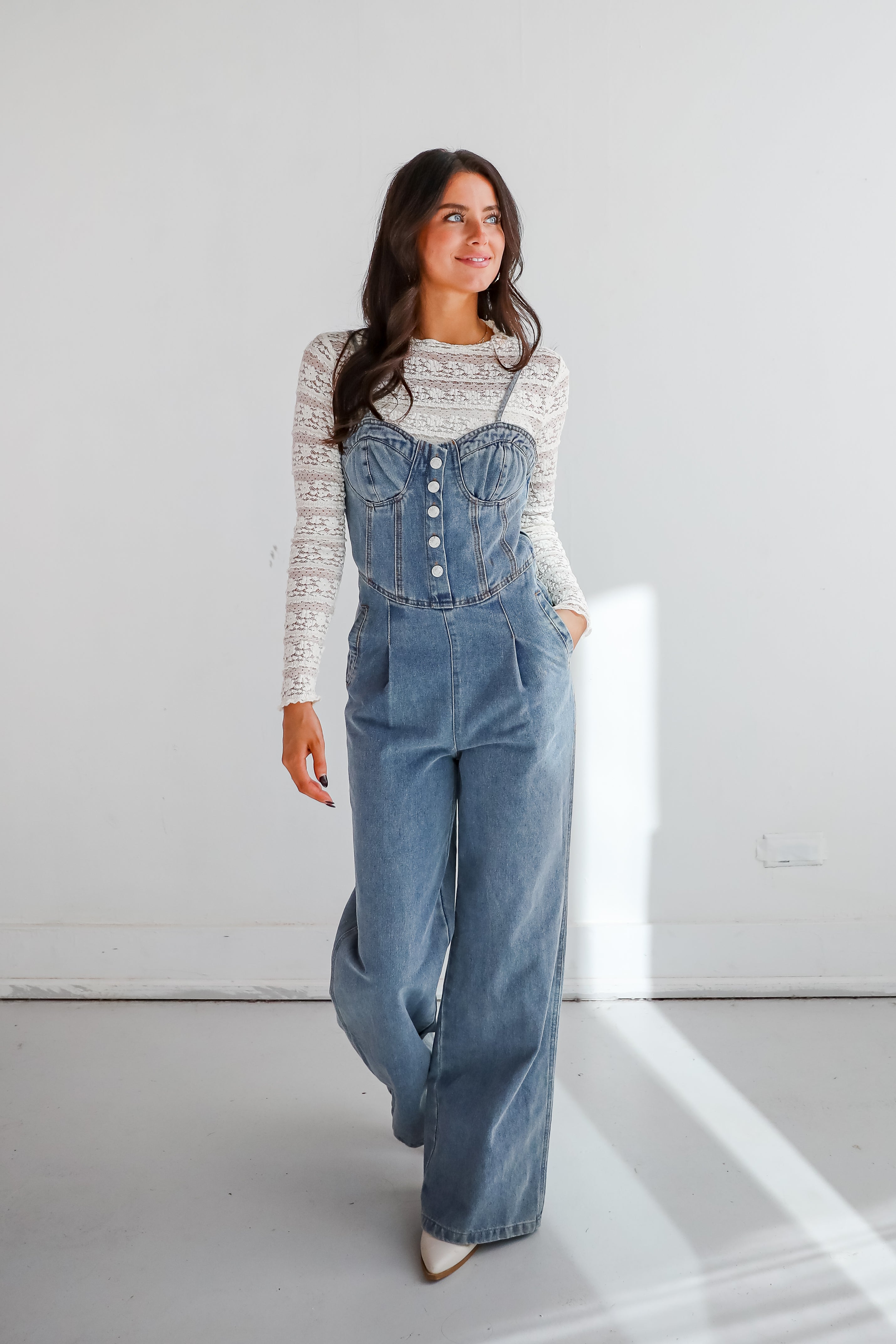 Delightful Impact Denim Jumpsuit