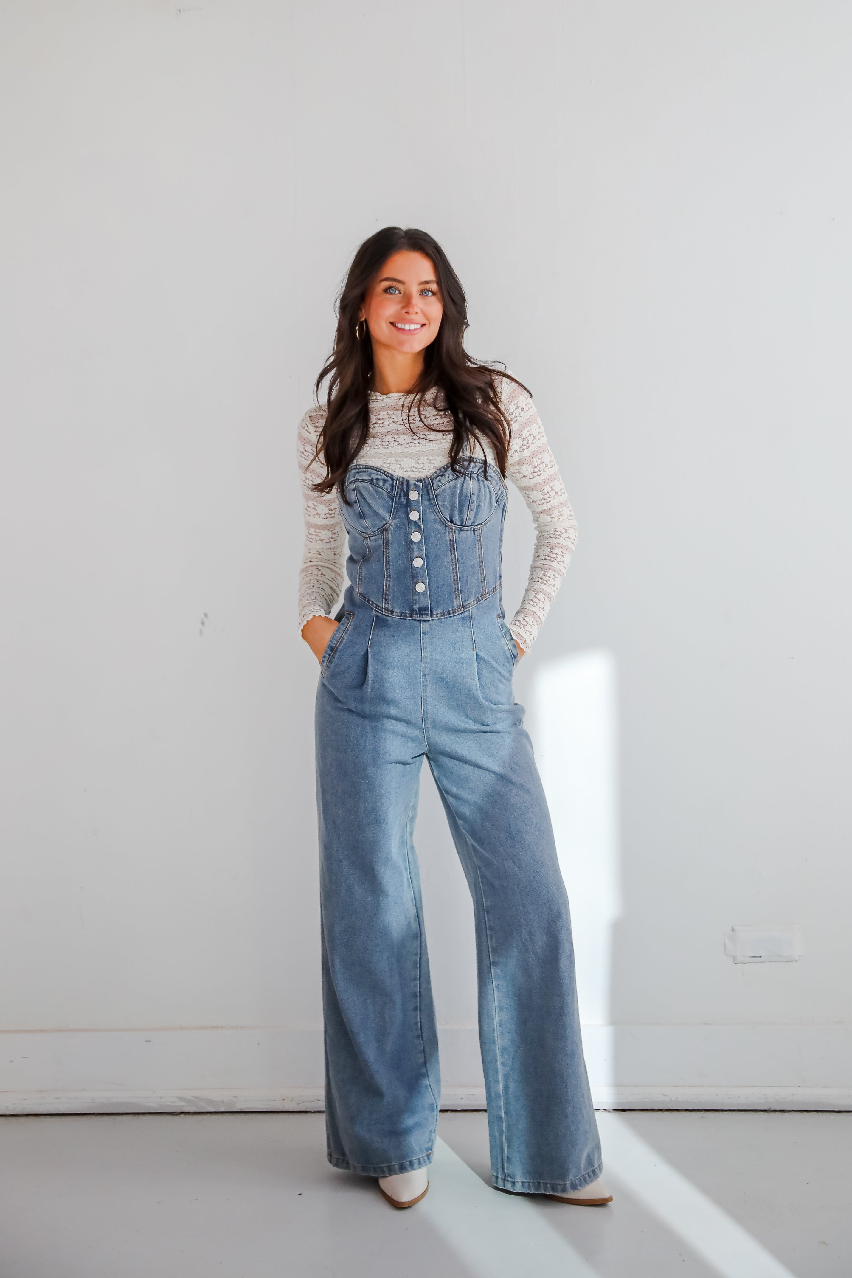 Delightful Impact Denim Jumpsuit