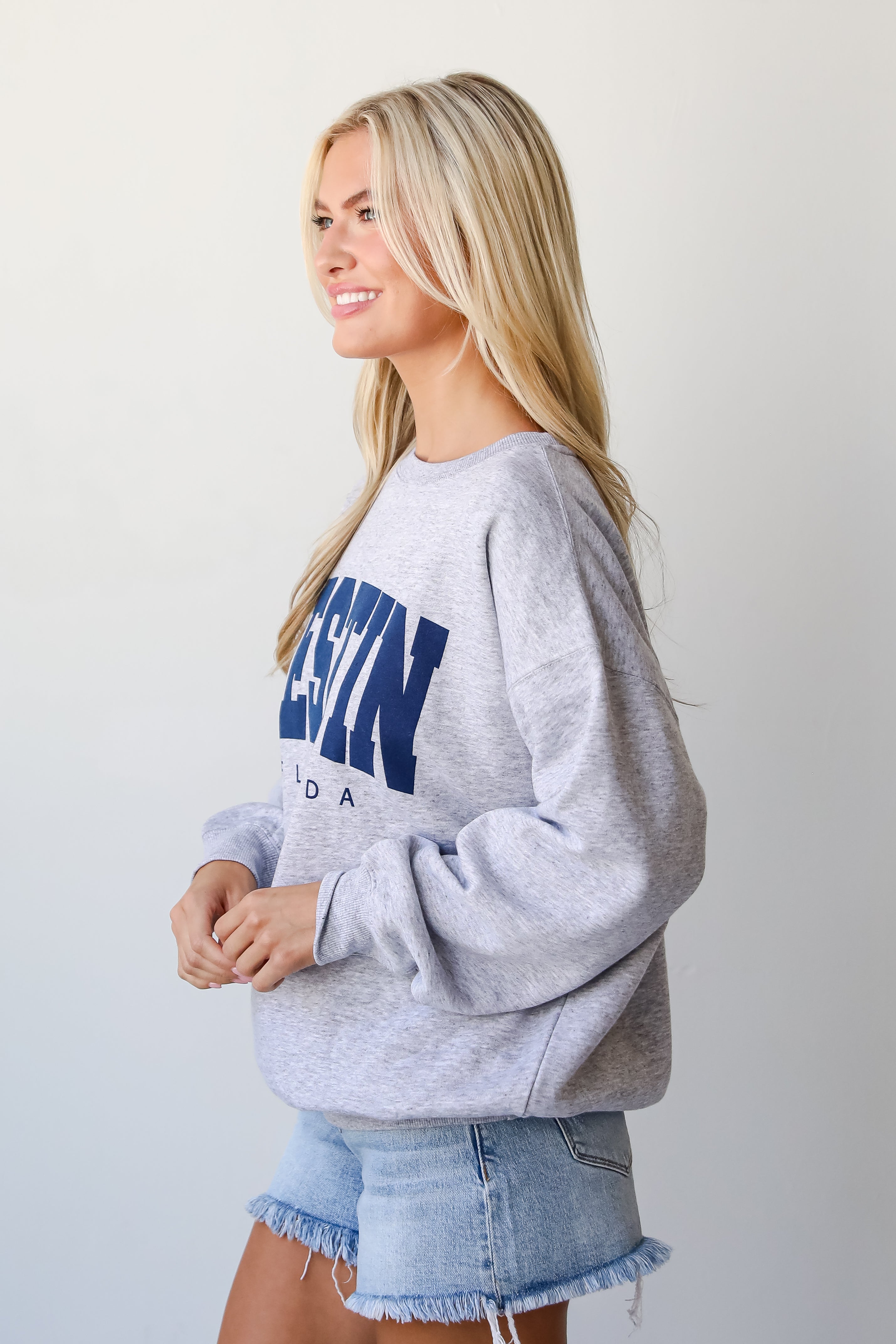 Light Heather Grey Destin Florida Sweatshirt