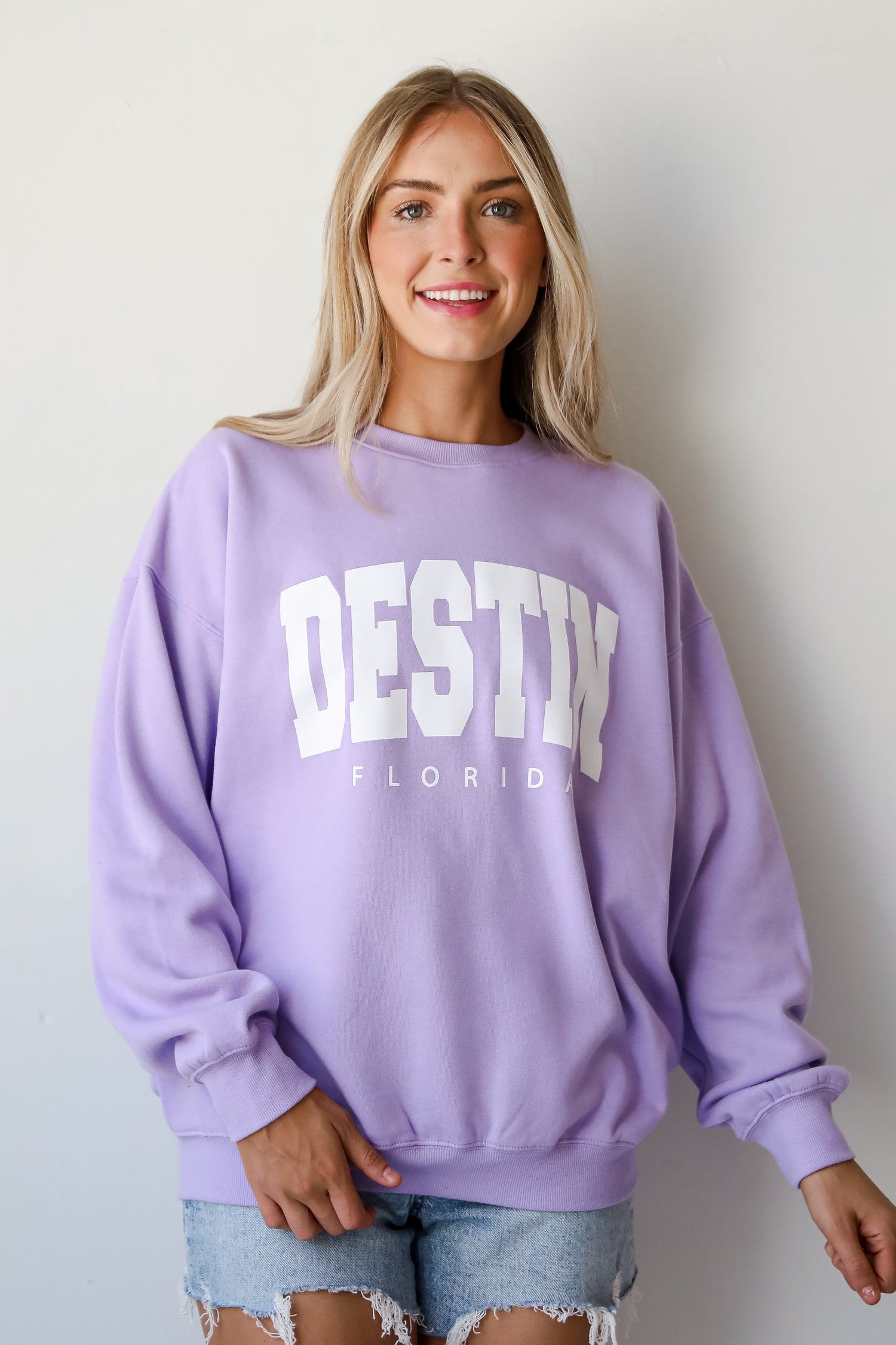 Lavender Destin Florida Sweatshirt