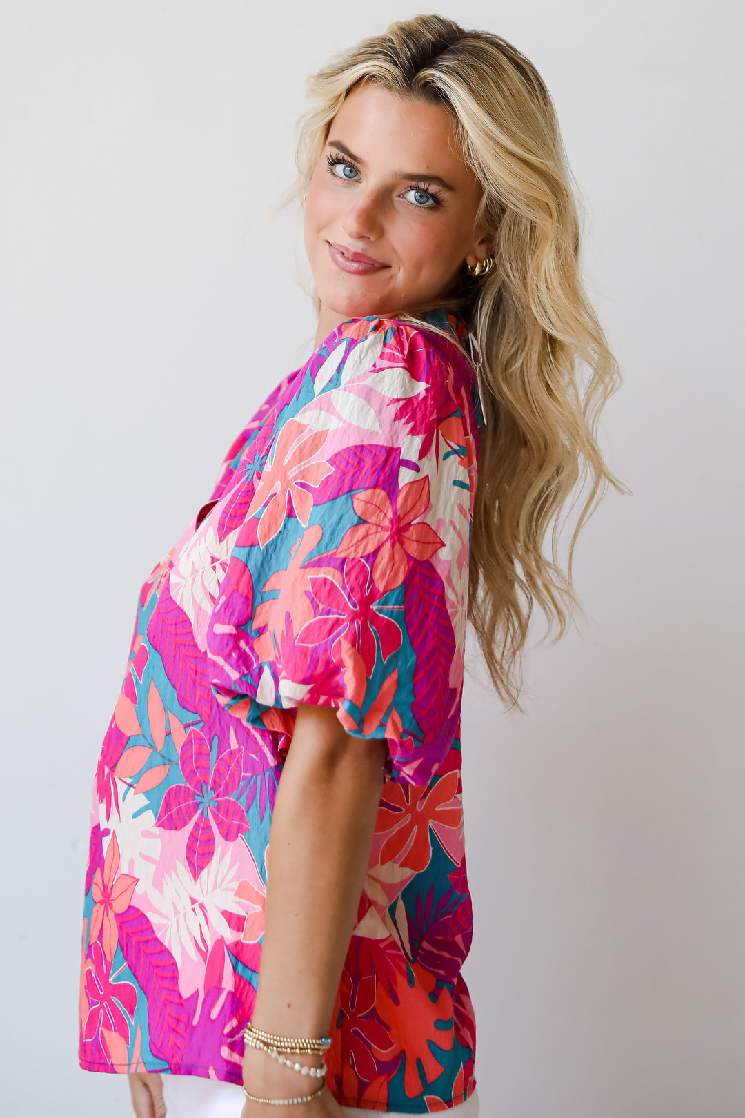 Majorly Poised Floral Blouse