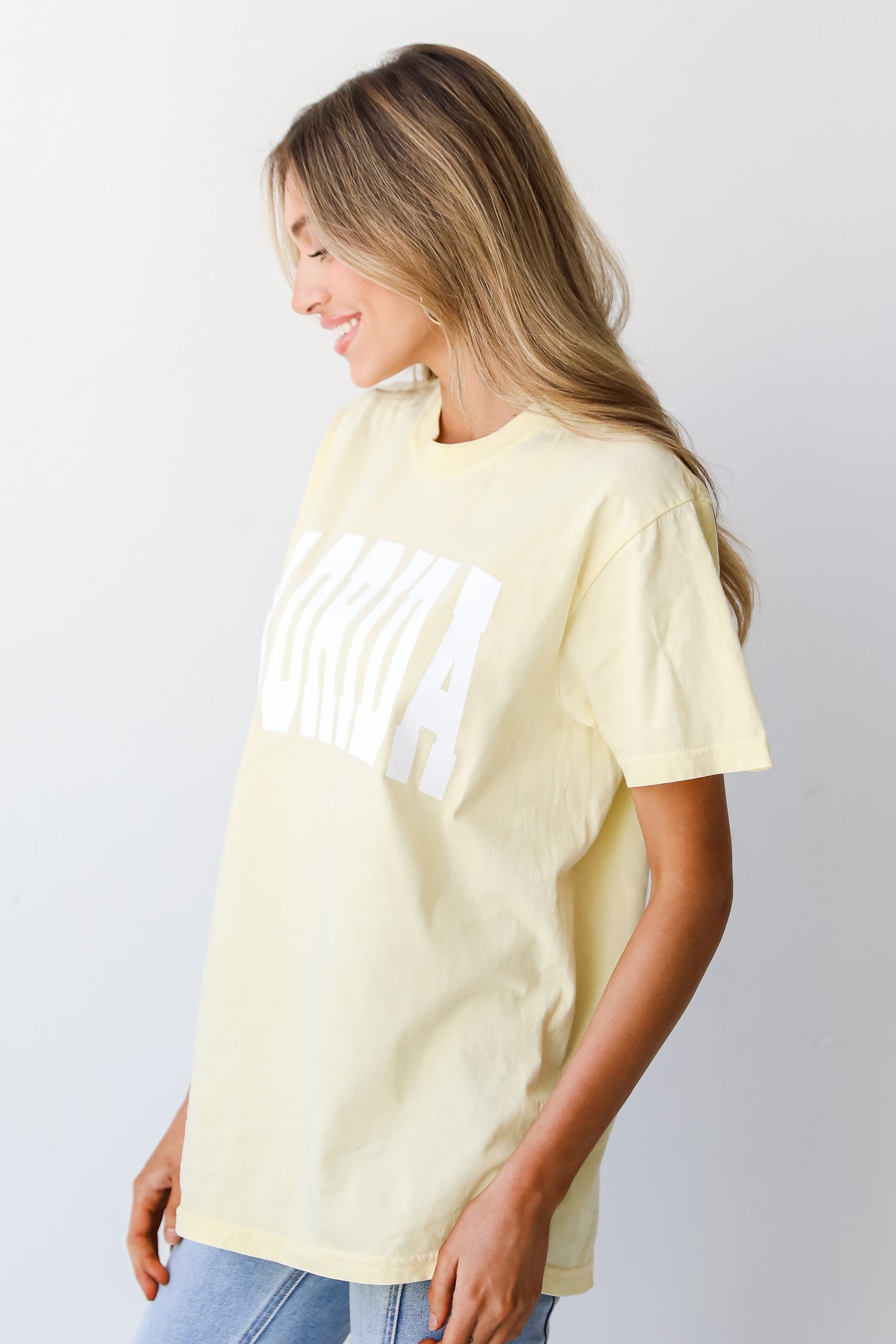 Yellow Florida Tee side view