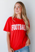 red Football Tee