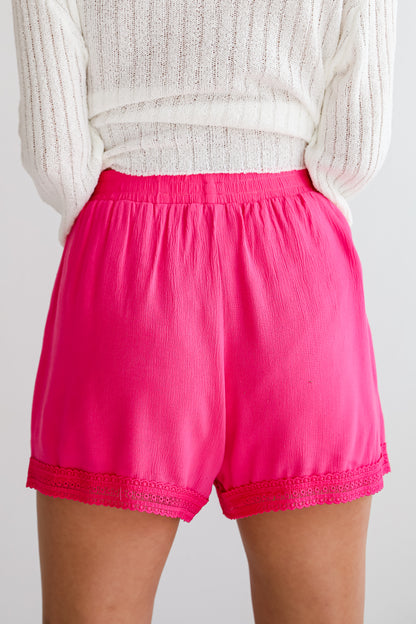 flowy Fuchsia Shorts