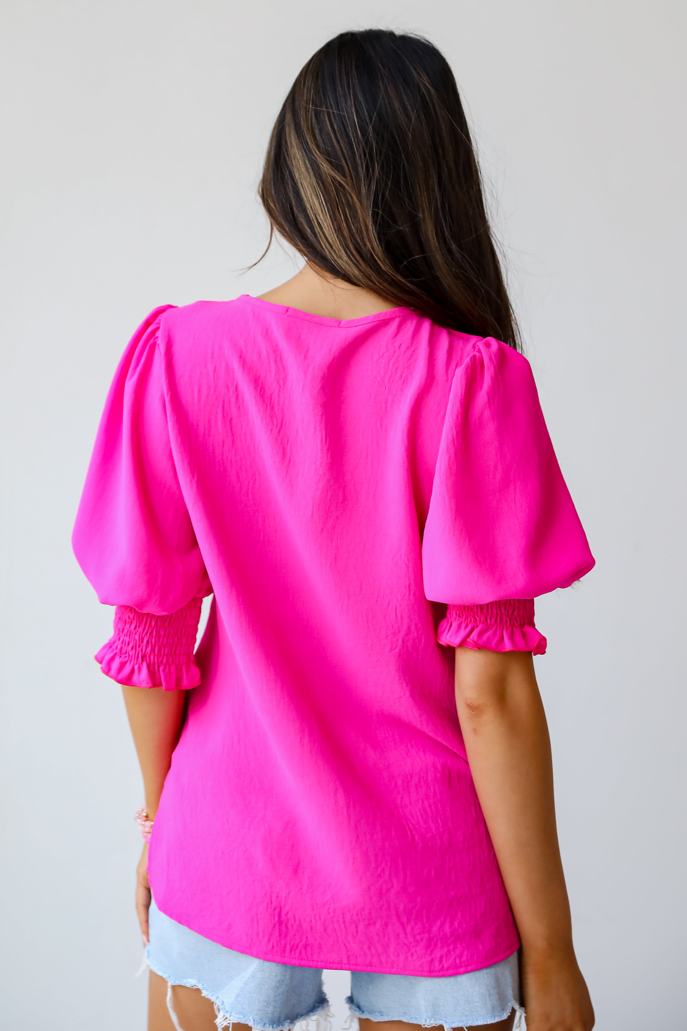 Chic Intent Hot Pink Blouse