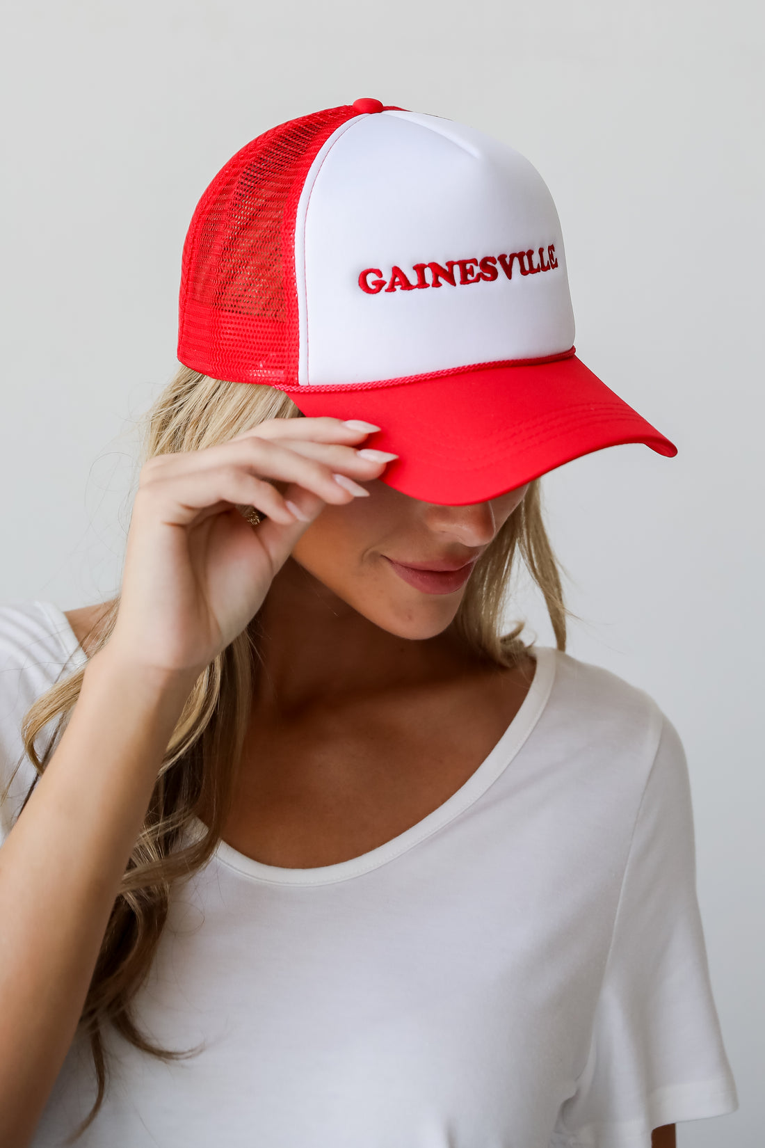 Red Gainesville Trucker Hat