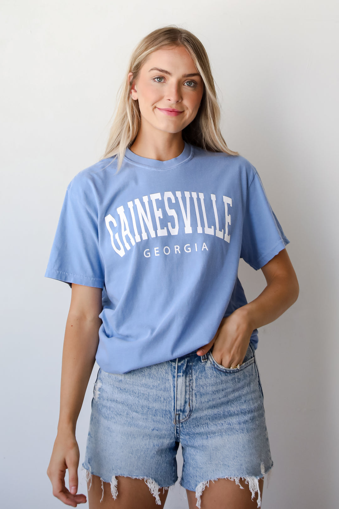 Light Blue Gainesville Georgia Tee