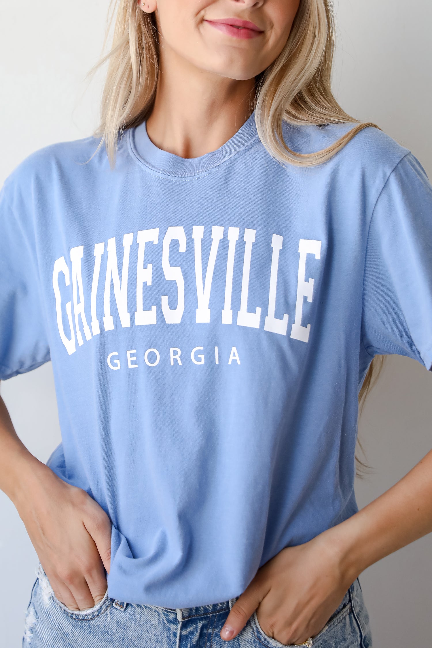 Light Blue Gainesville Georgia Tee