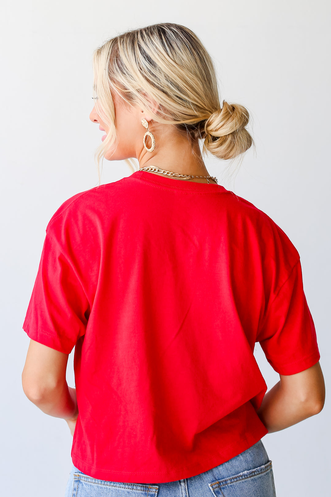 Red Georgia Cropped Tee