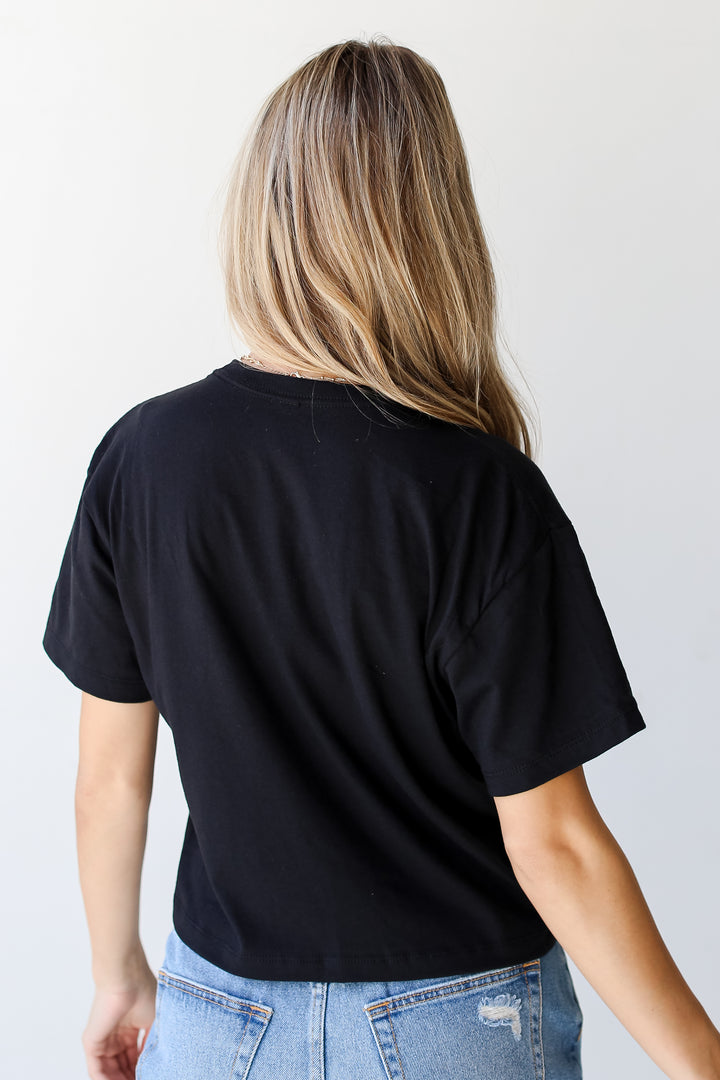 Black Glory Glory Cropped Tee back view