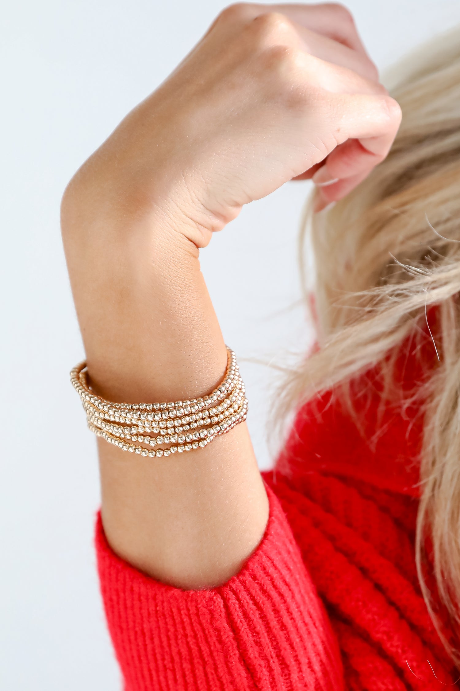 Emery Gold Beaded Bracelet Set