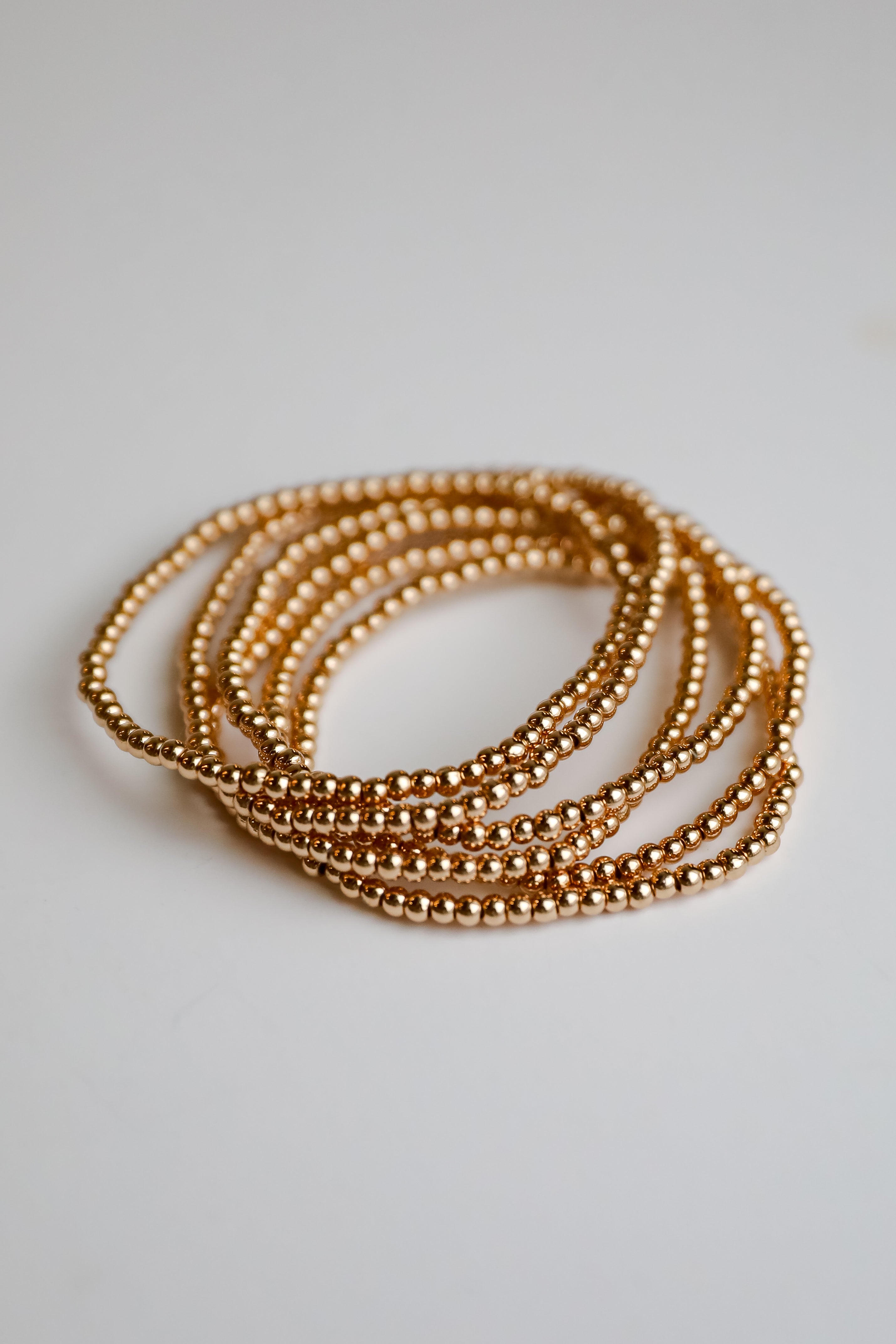 Emery Gold Beaded Bracelet Set