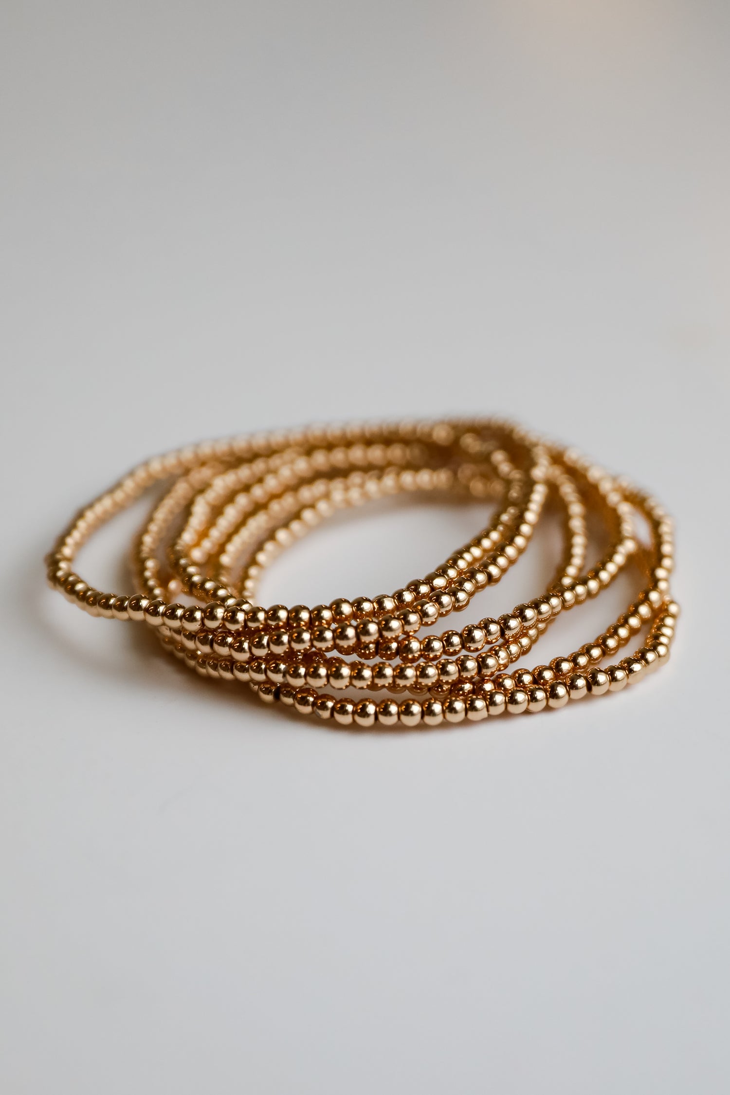 Emery Gold Beaded Bracelet Set