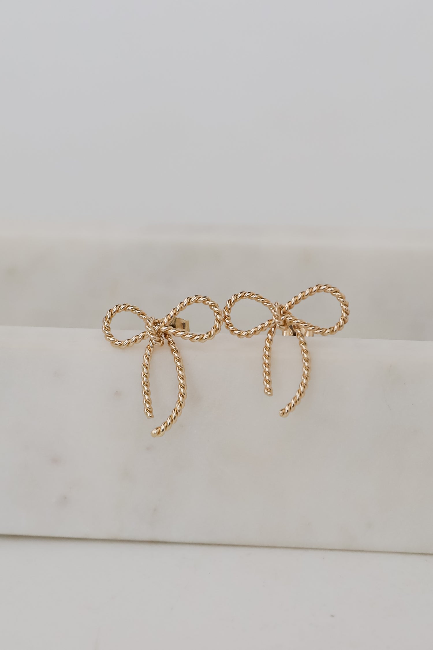 Katy Gold Bow Earrings