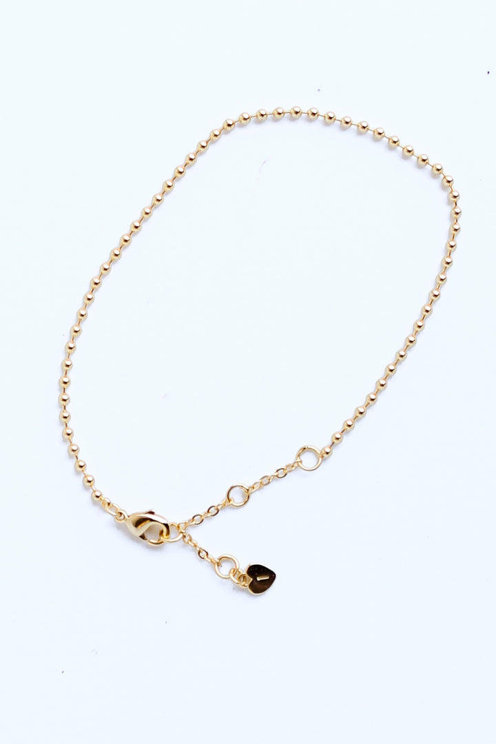 FINAL SALE - Addison Gold Ball Chain Bracelet