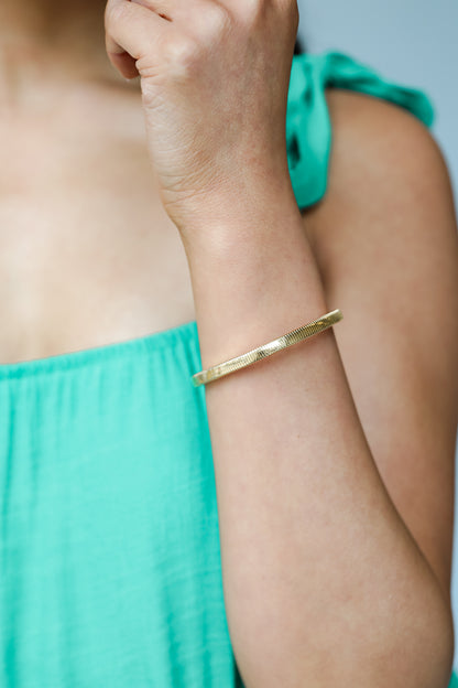 Gold Bangle Bracelet