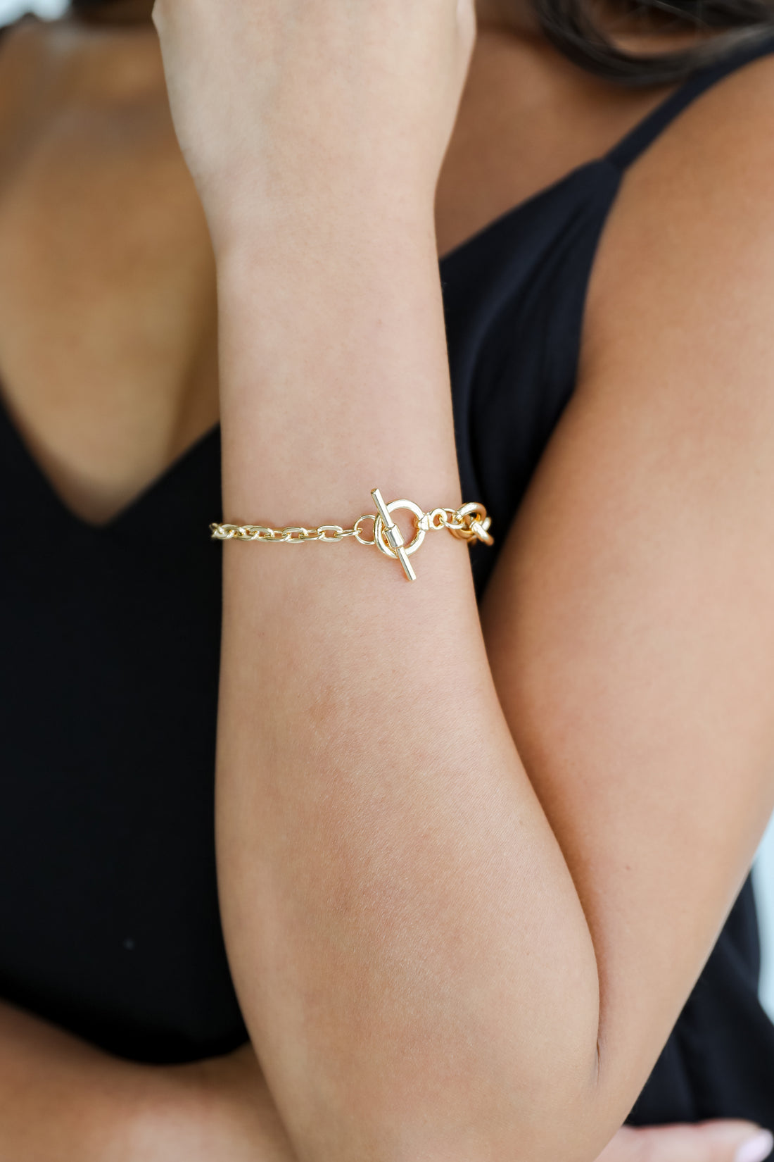 Elena Gold Chainlink Bracelet