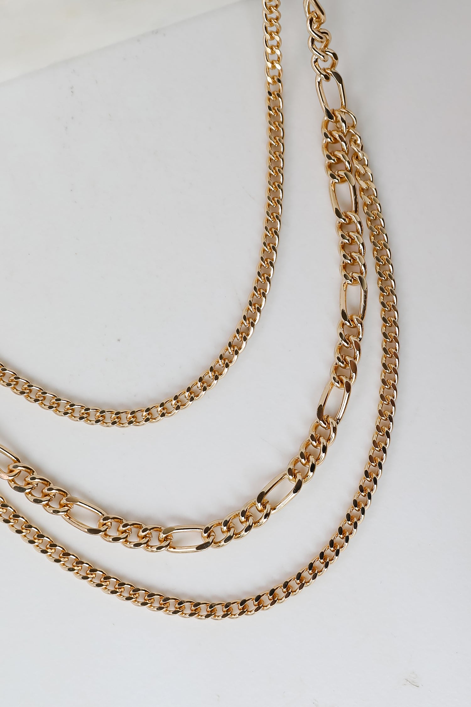 Quinn Gold Layered Chain Necklace