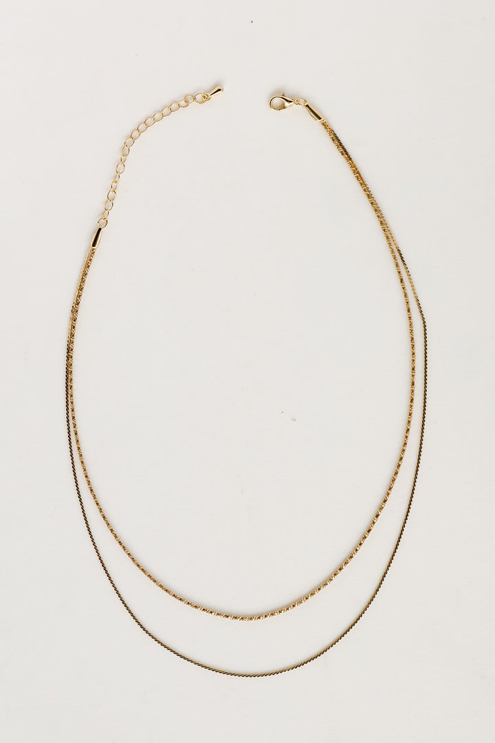 dainty gold necklace