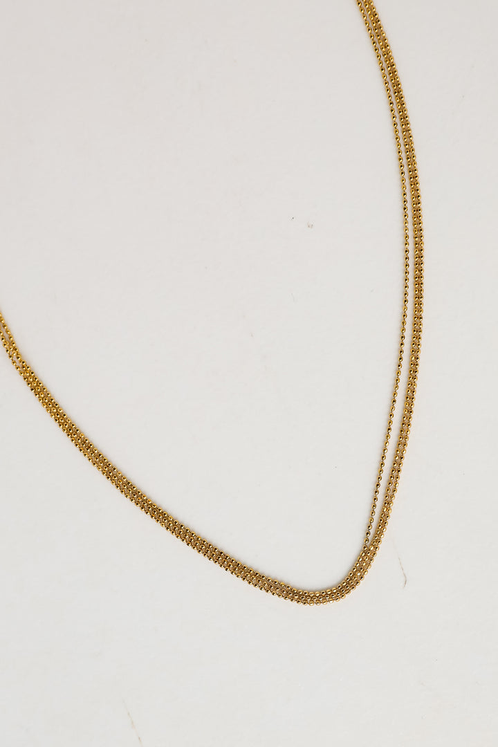 Gold Layered Chain Necklace