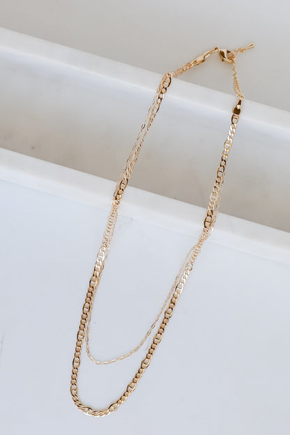 Isabella Gold Layered Chain Necklace