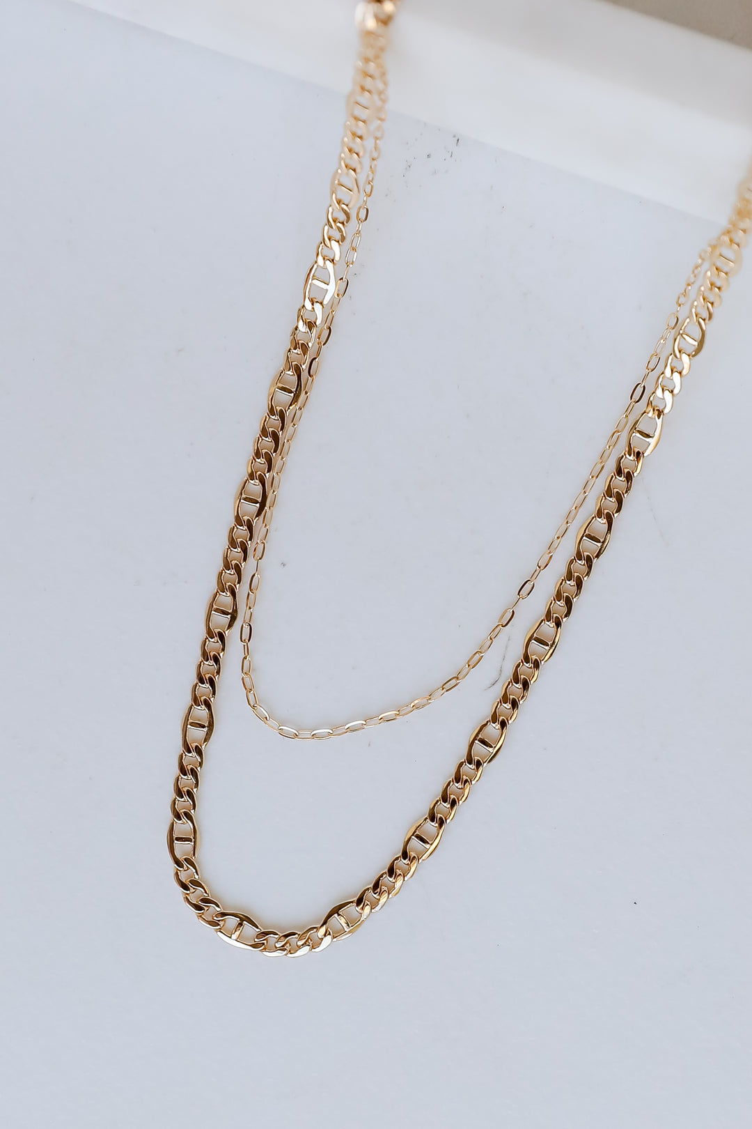 Isabella Gold Layered Chain Necklace