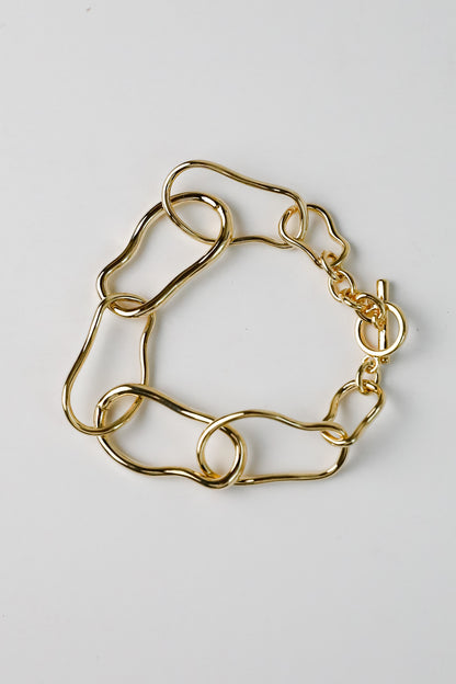 Khloe Gold Chainlink Bracelet