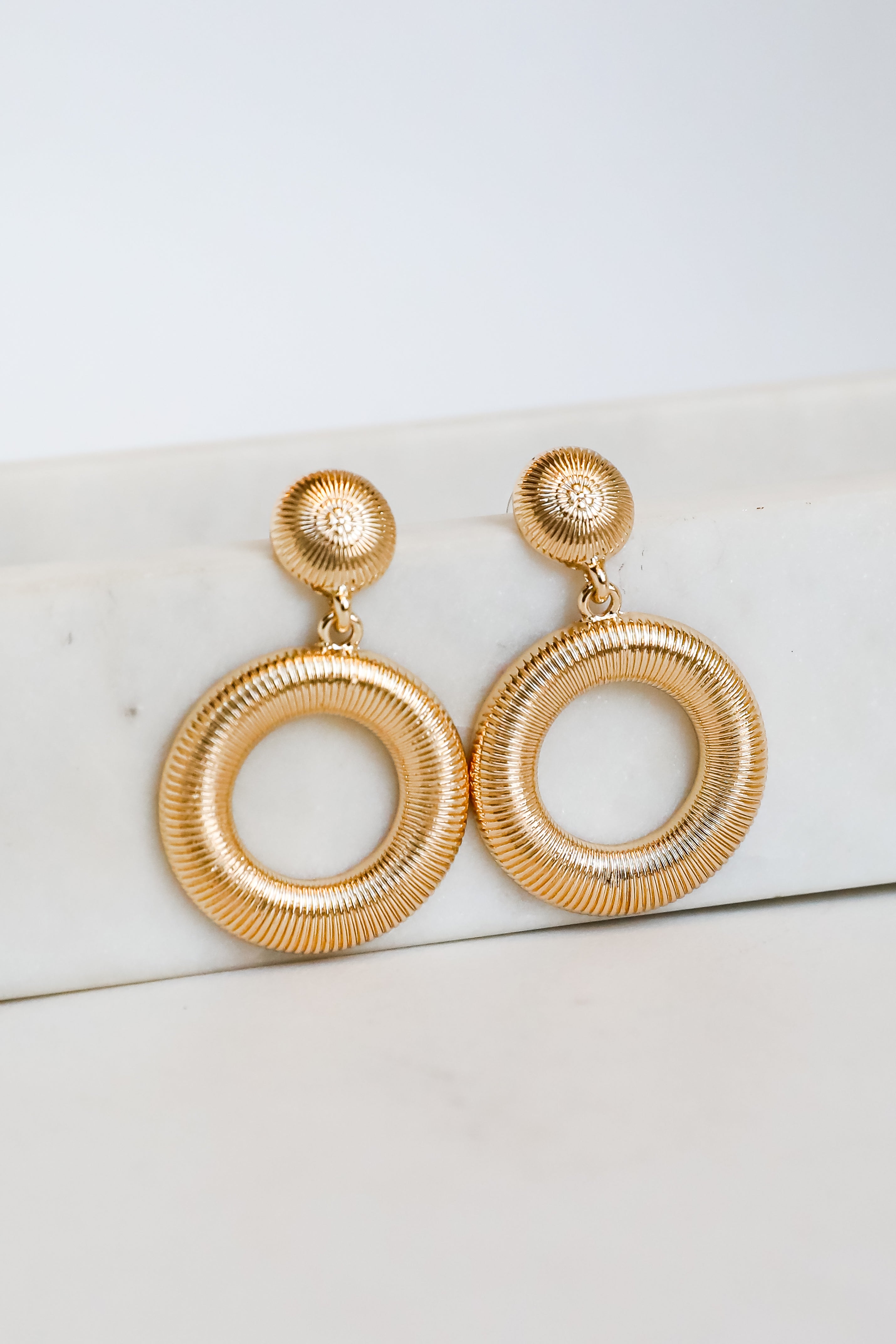 Lilly Circle Drop Earrings