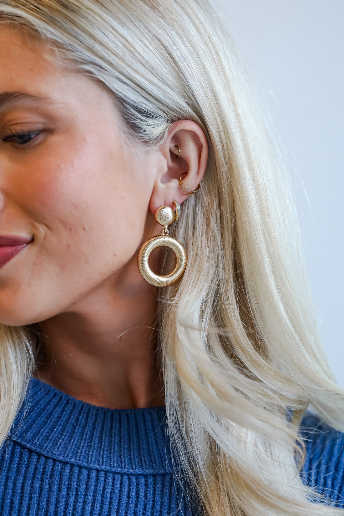 Lilly Circle Drop Earrings