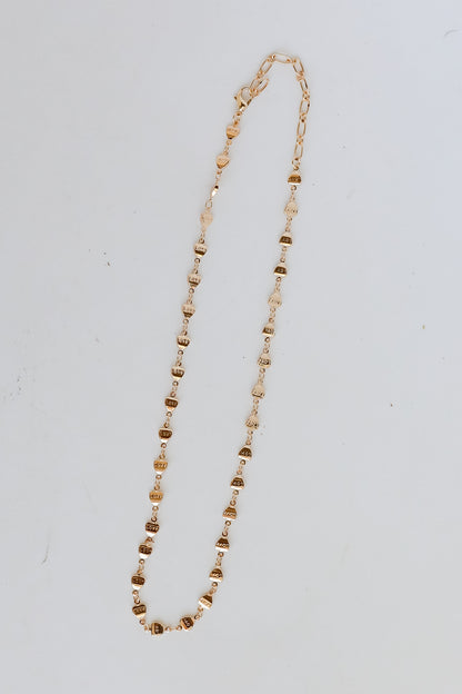 Aria Gold Heart Chain Necklace