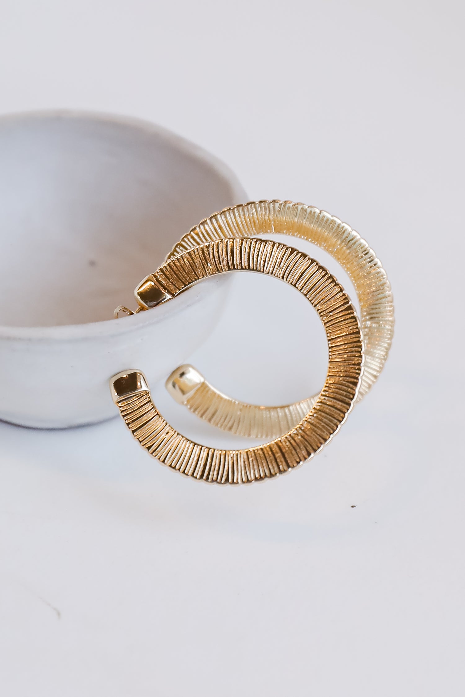 cute Gold Hoop Earrings