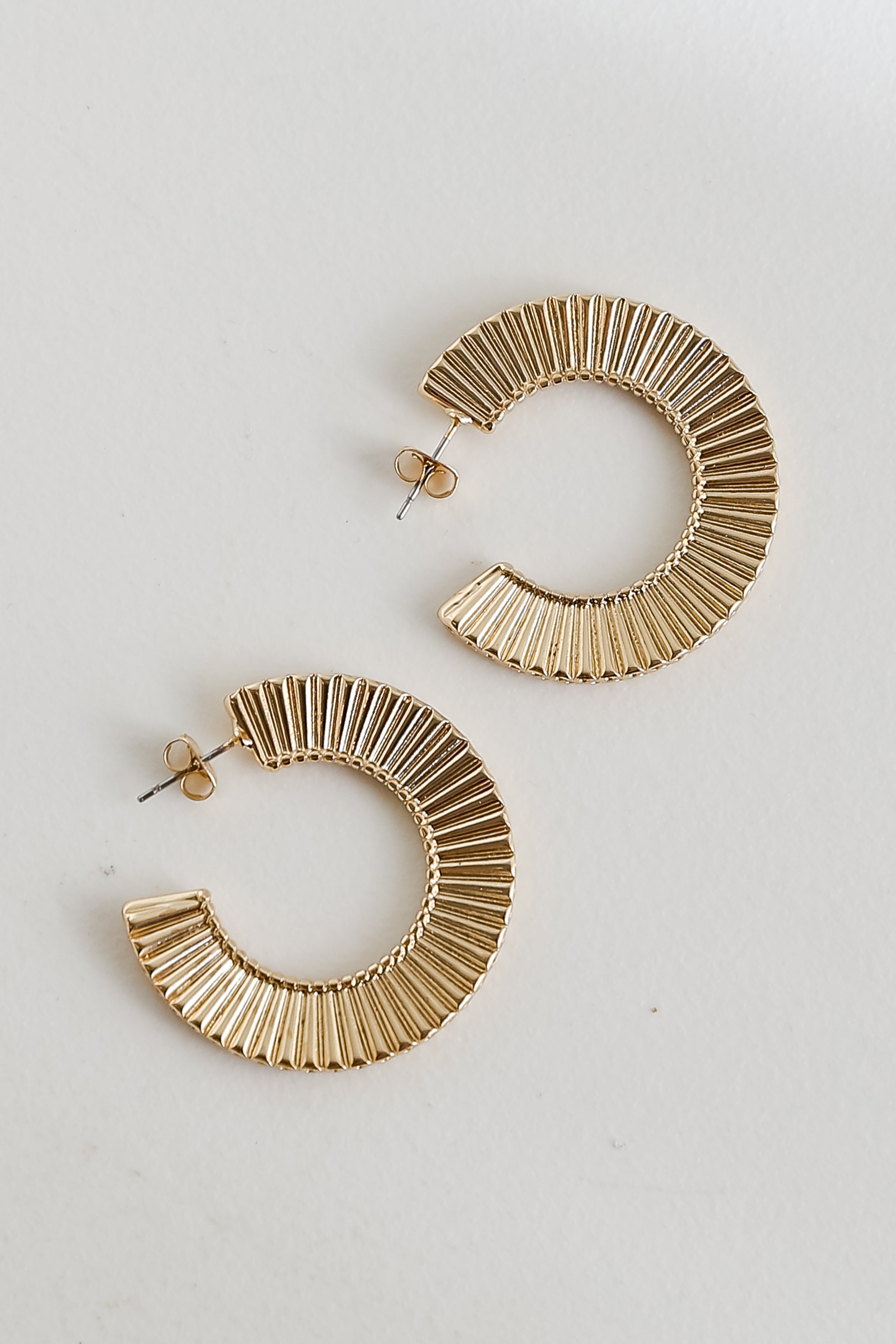 Gold Statement Hoop Earrings