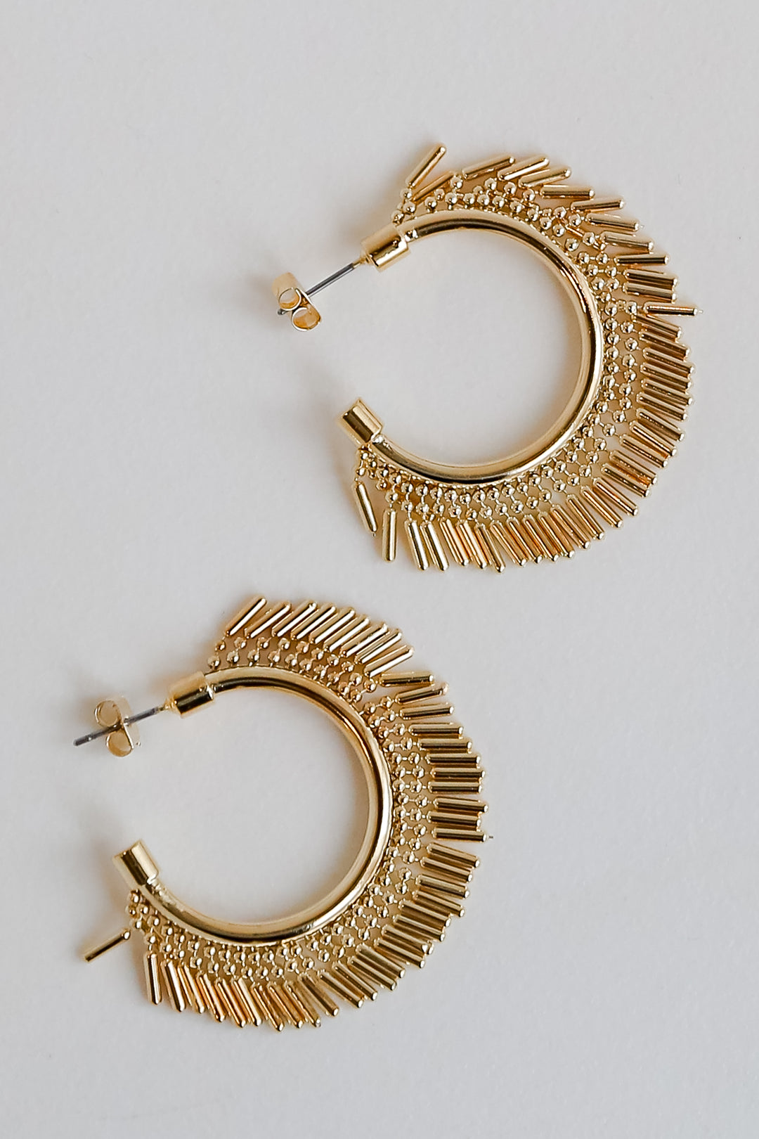 gold earrings