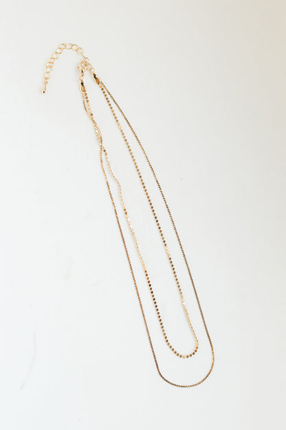 FINAL SALE - Zoey Gold Layered Chain Necklace