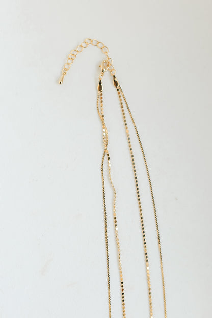 FINAL SALE - Zoey Gold Layered Chain Necklace