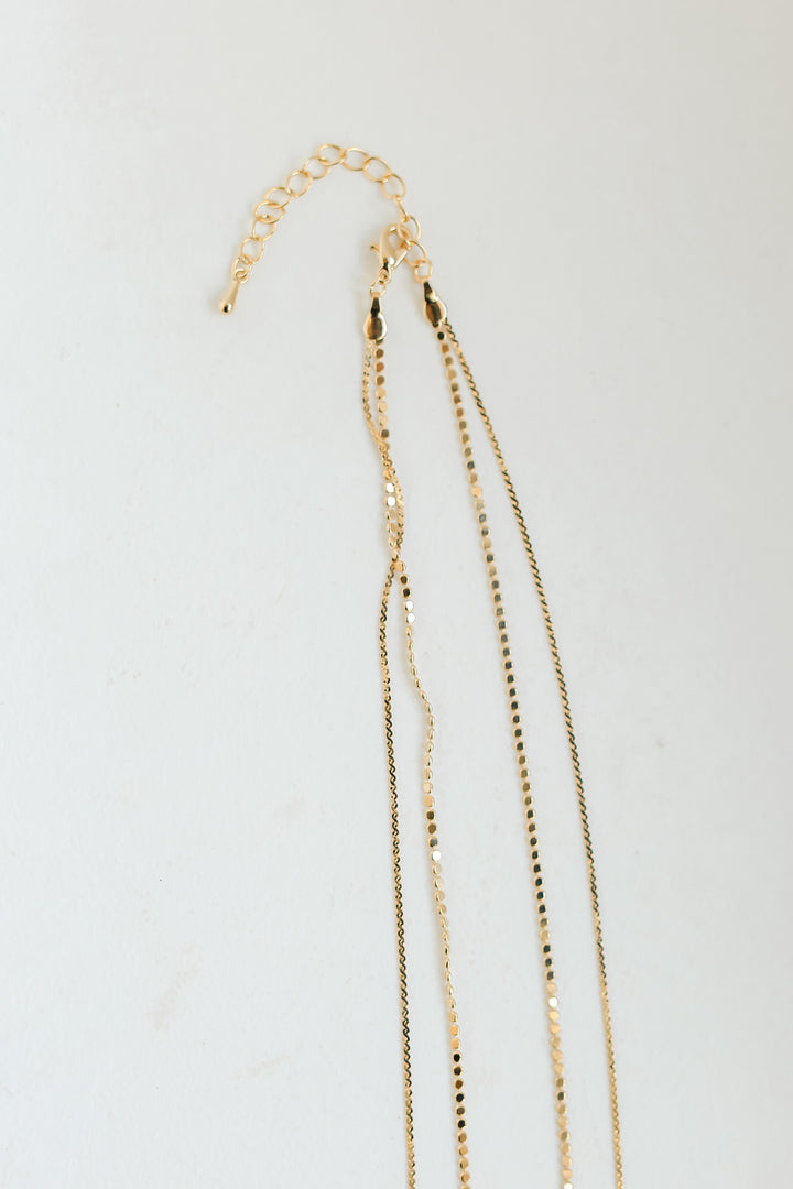 FINAL SALE - Zoey Gold Layered Chain Necklace